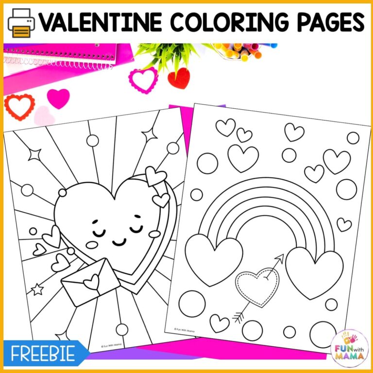 Valentines Day Coloring Pages Fun With Mama