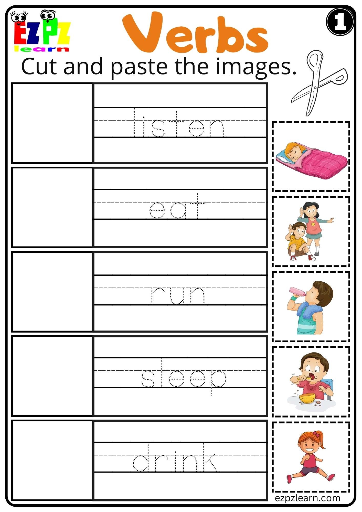 Free Printable Cut And Paste Worksheets