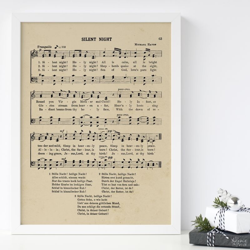 Vintage Christmas Carol Printables The Navage Patch