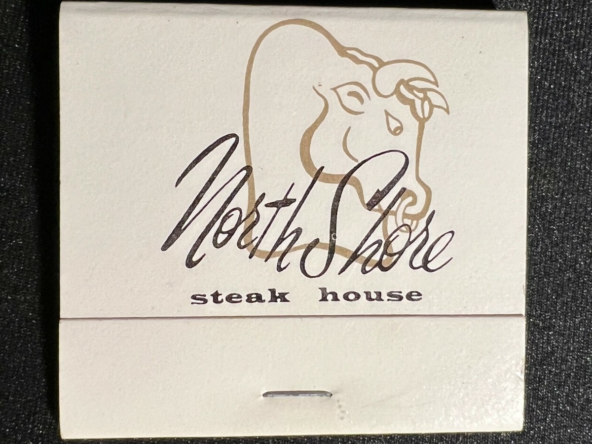 VINTAGE MATCHBOOK NORTH SHORE STEAK HOUSE GREAT NECK L I NY UNSTRUCK EBay