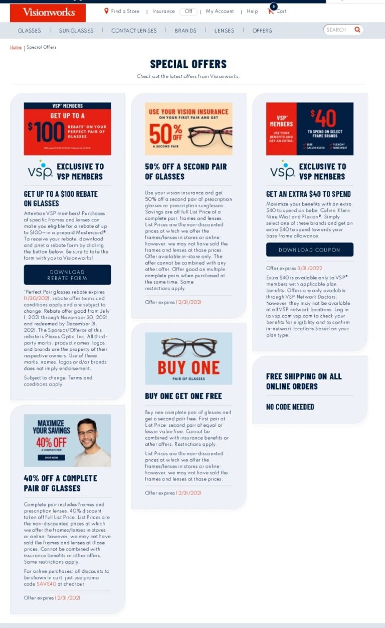 Visionworks Promo Codes 1 Verified 50 Off May 2025