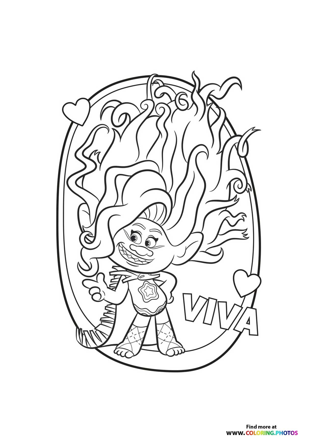 Trolls Coloring Pages Printable Free