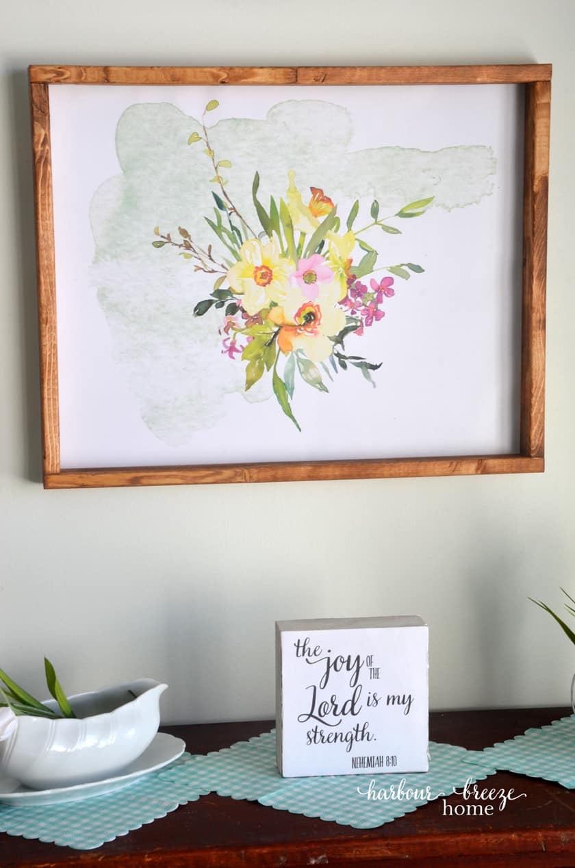 Wall Art DIY With Free Printable U0026 Frame video Harbour Breeze Home Worksheets Library