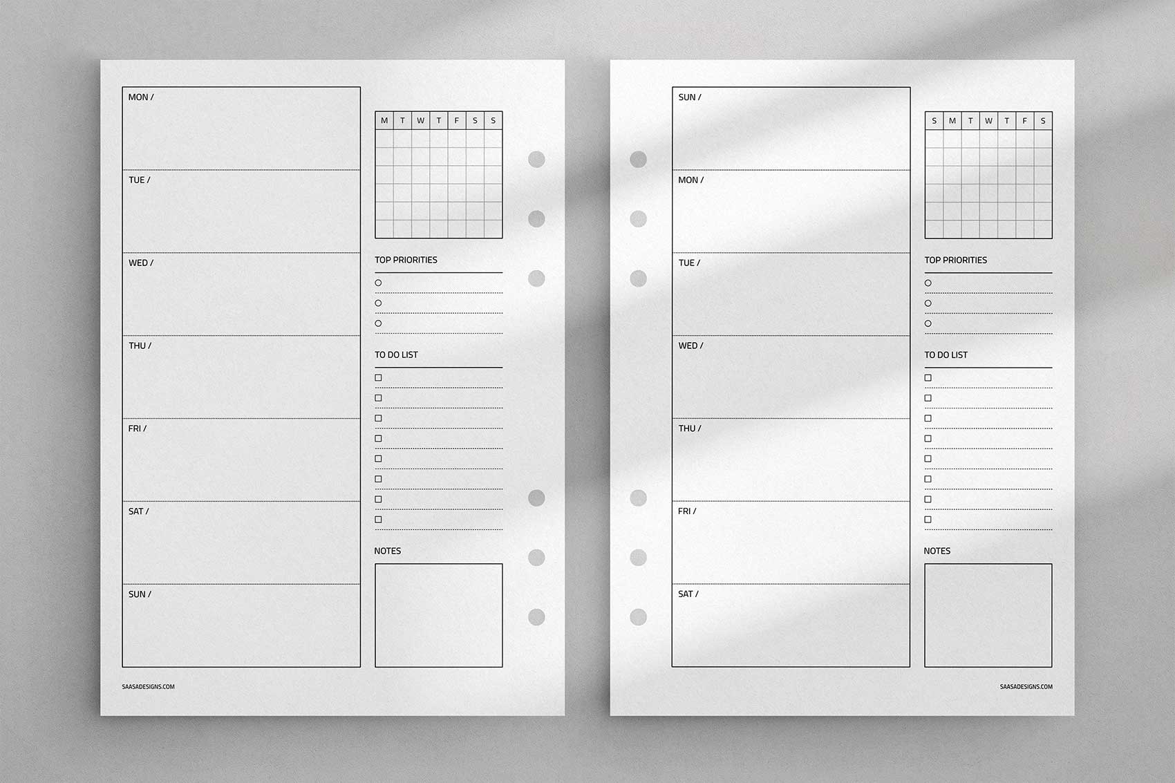 Printable Planner Inserts Free