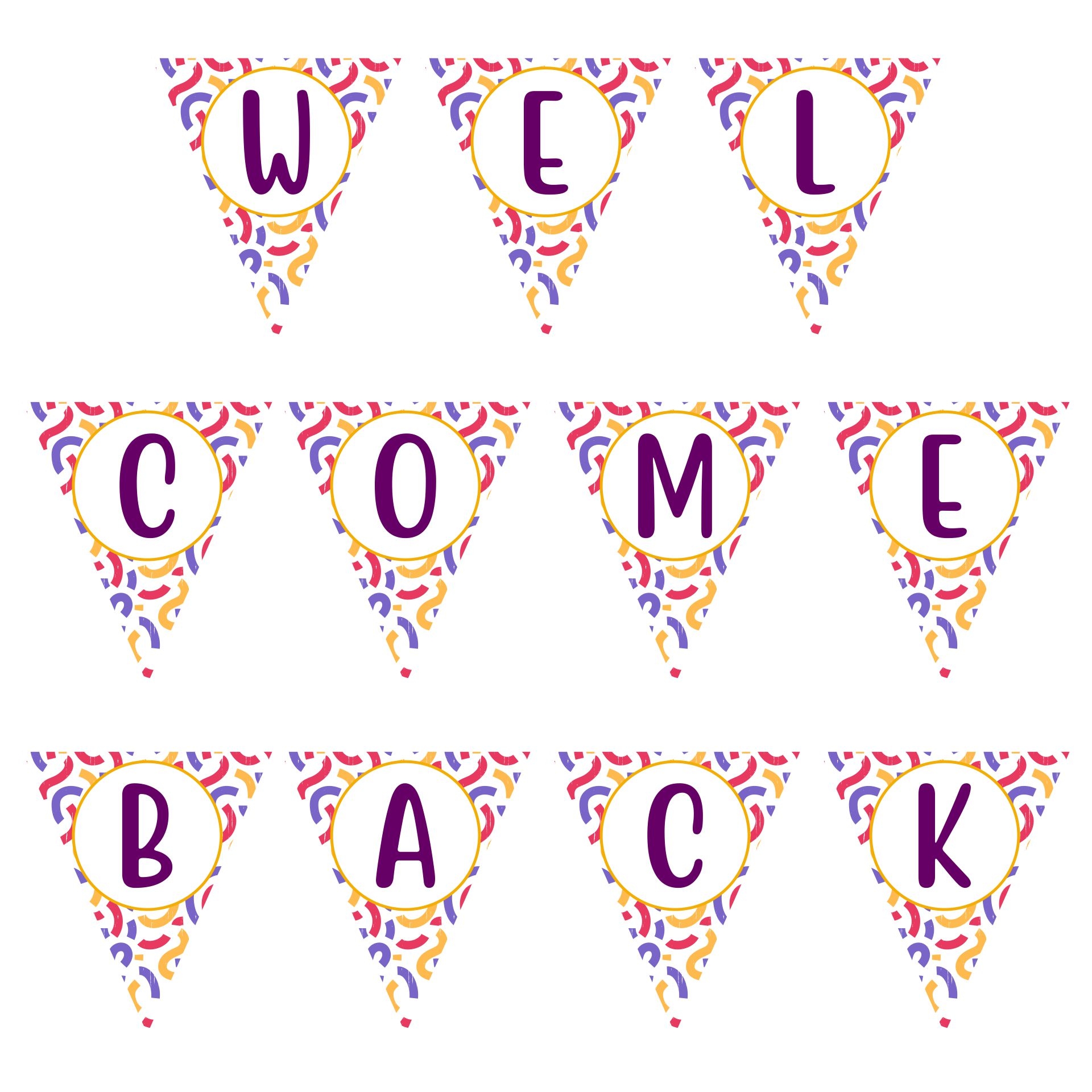 Welcome Back Signs Free Printable