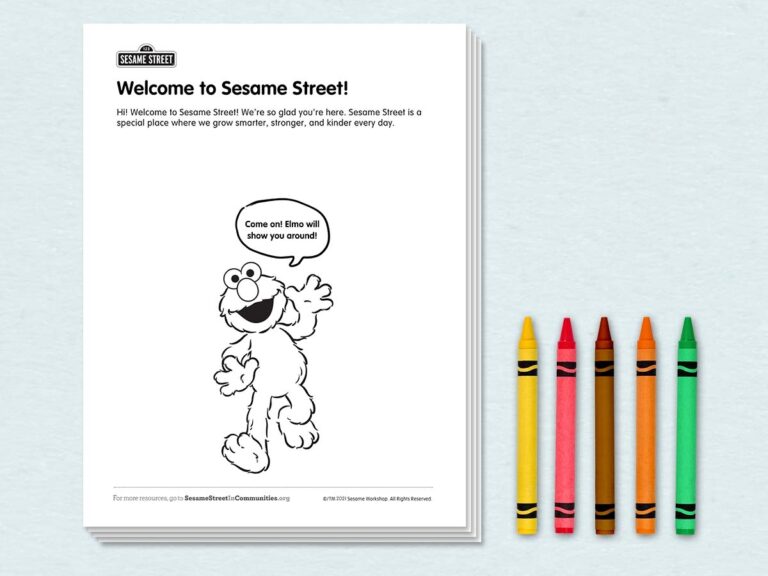 Welcome To Sesame Street Activity Pages Sesame Workshop