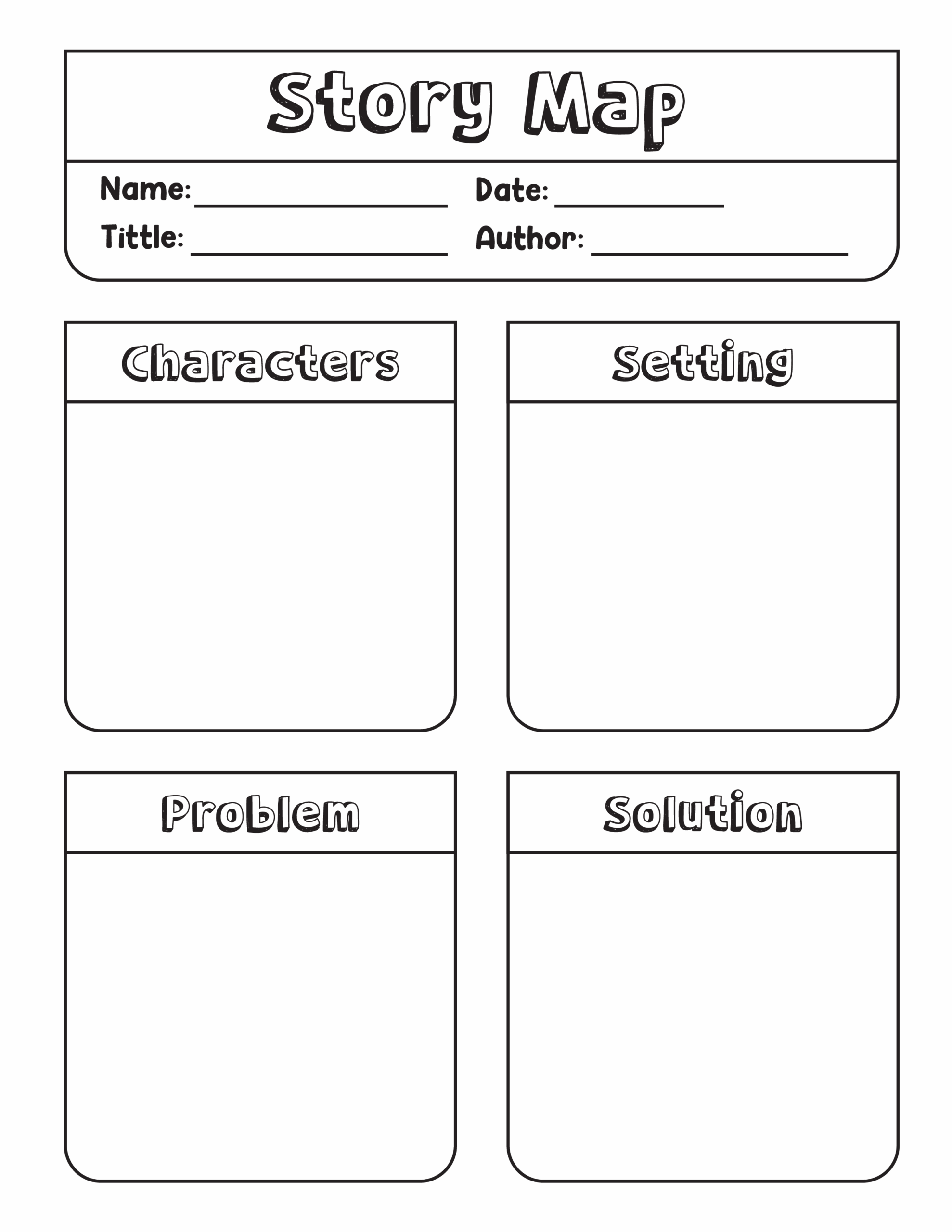 Free Printable Story Map