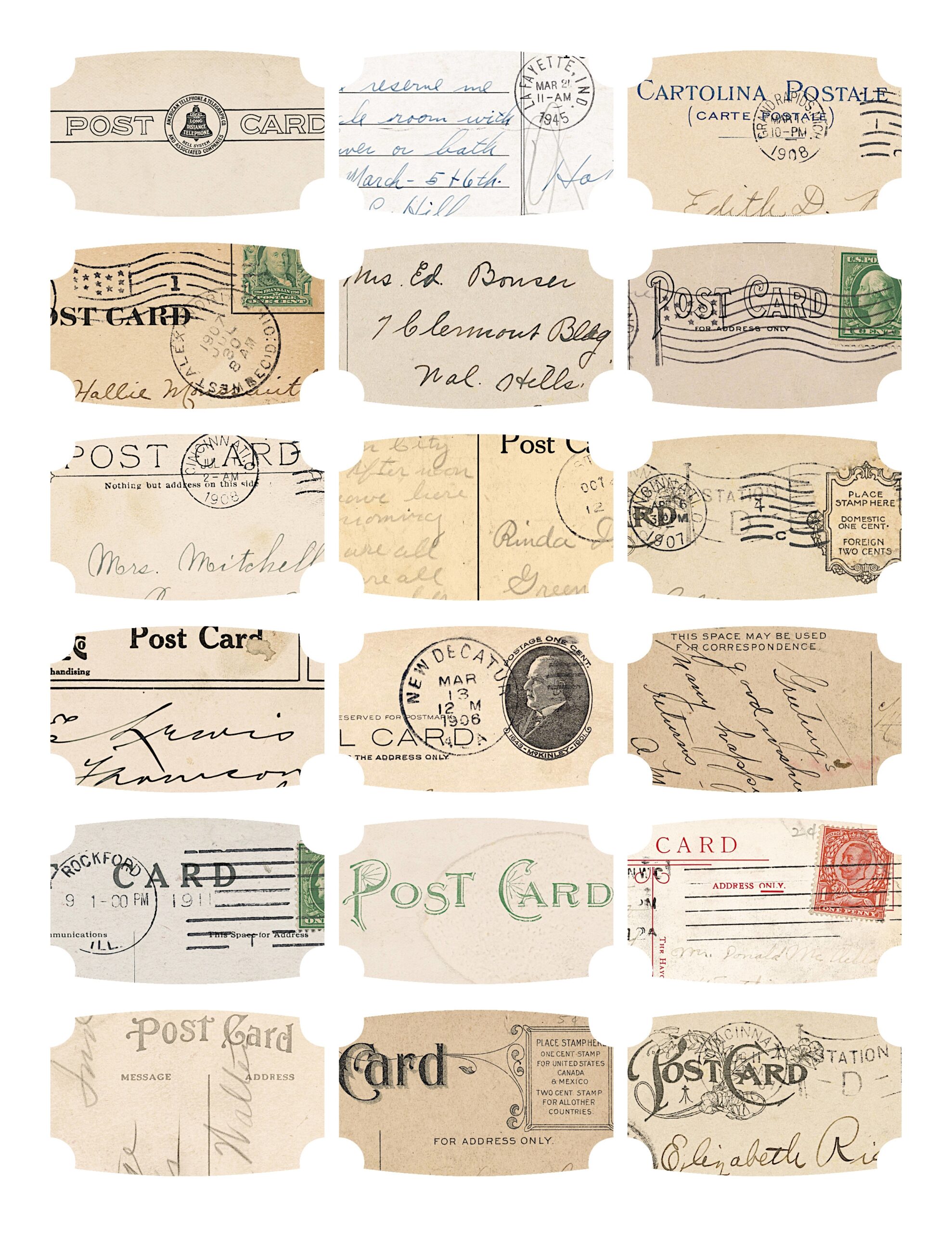 What Is Junk Journaling A Creative Guide For Beginners Free Vintage Postcard Printables The Art Scavenger