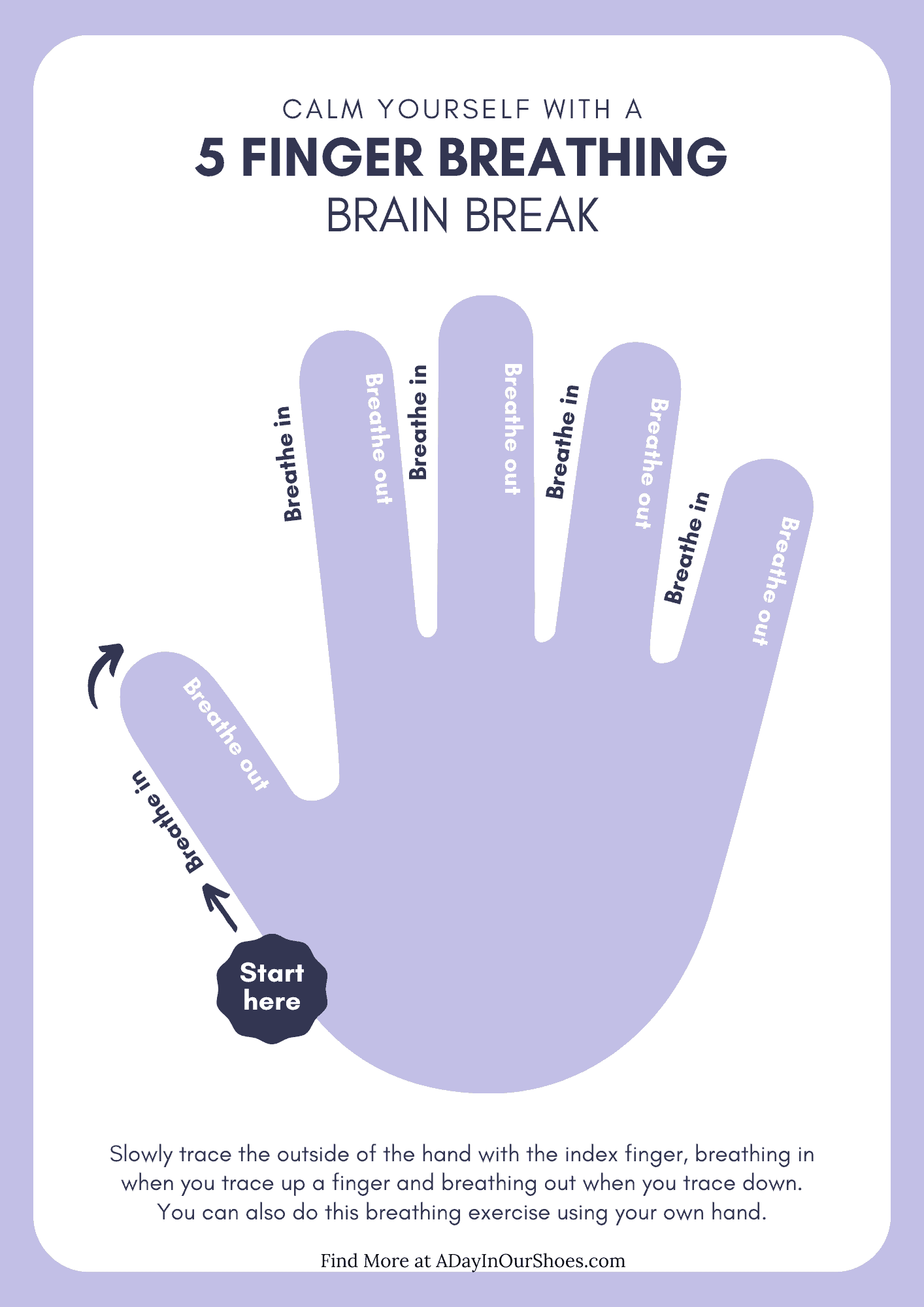 What Is The 5 Finger Breathing Technique To Calm Kids 