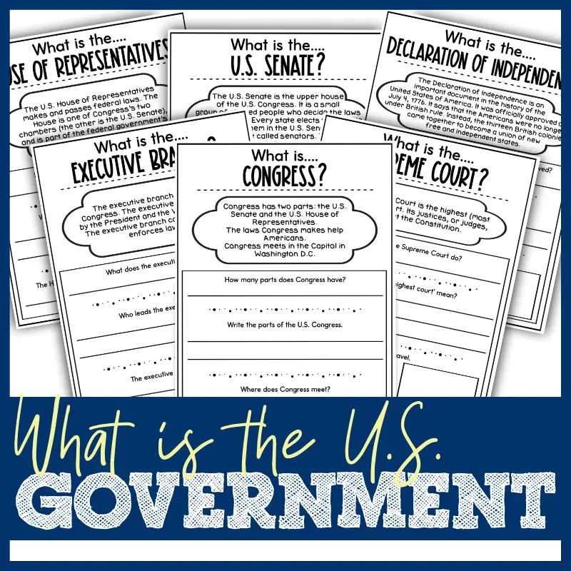 Free Printable Government Worksheets