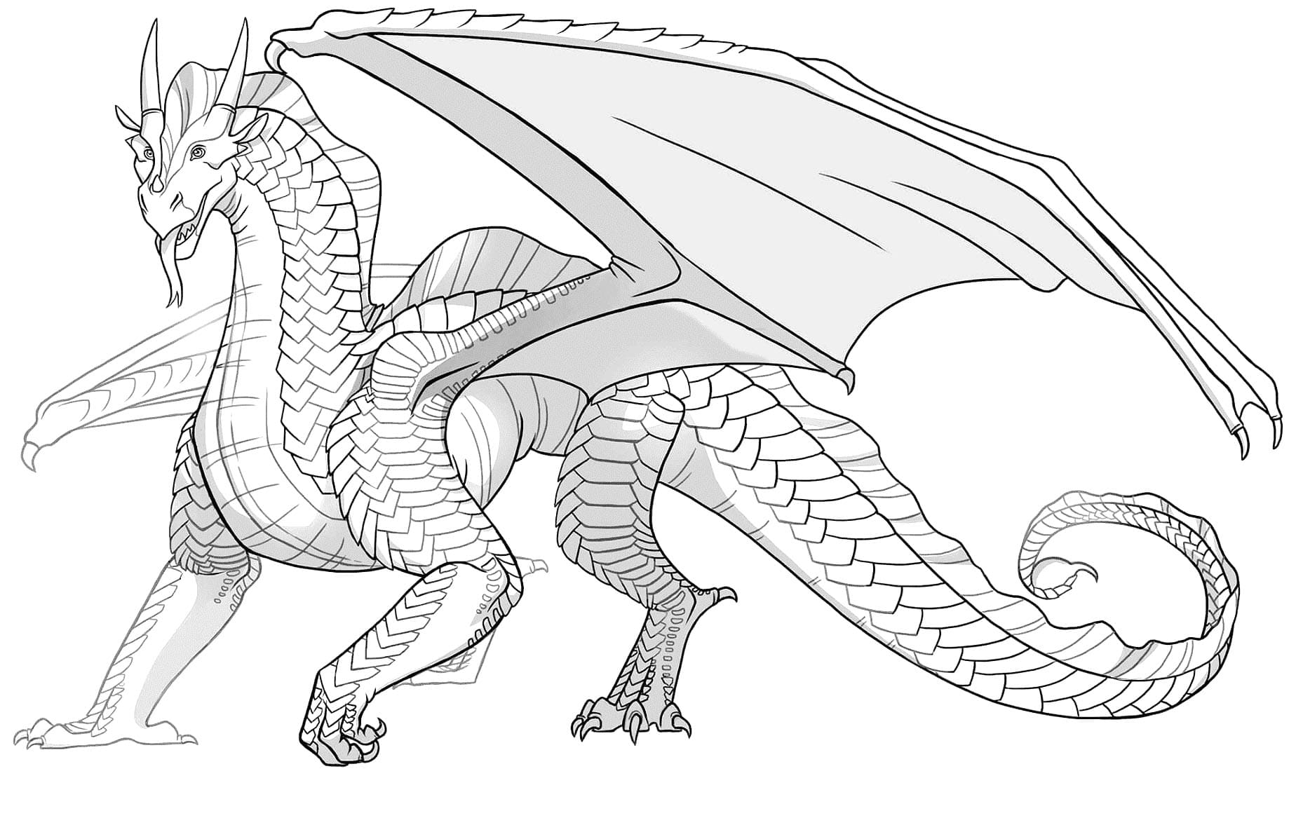 Wings Of Fire Sandwings Dragon Coloring Page Download Print Or Color Online For Free