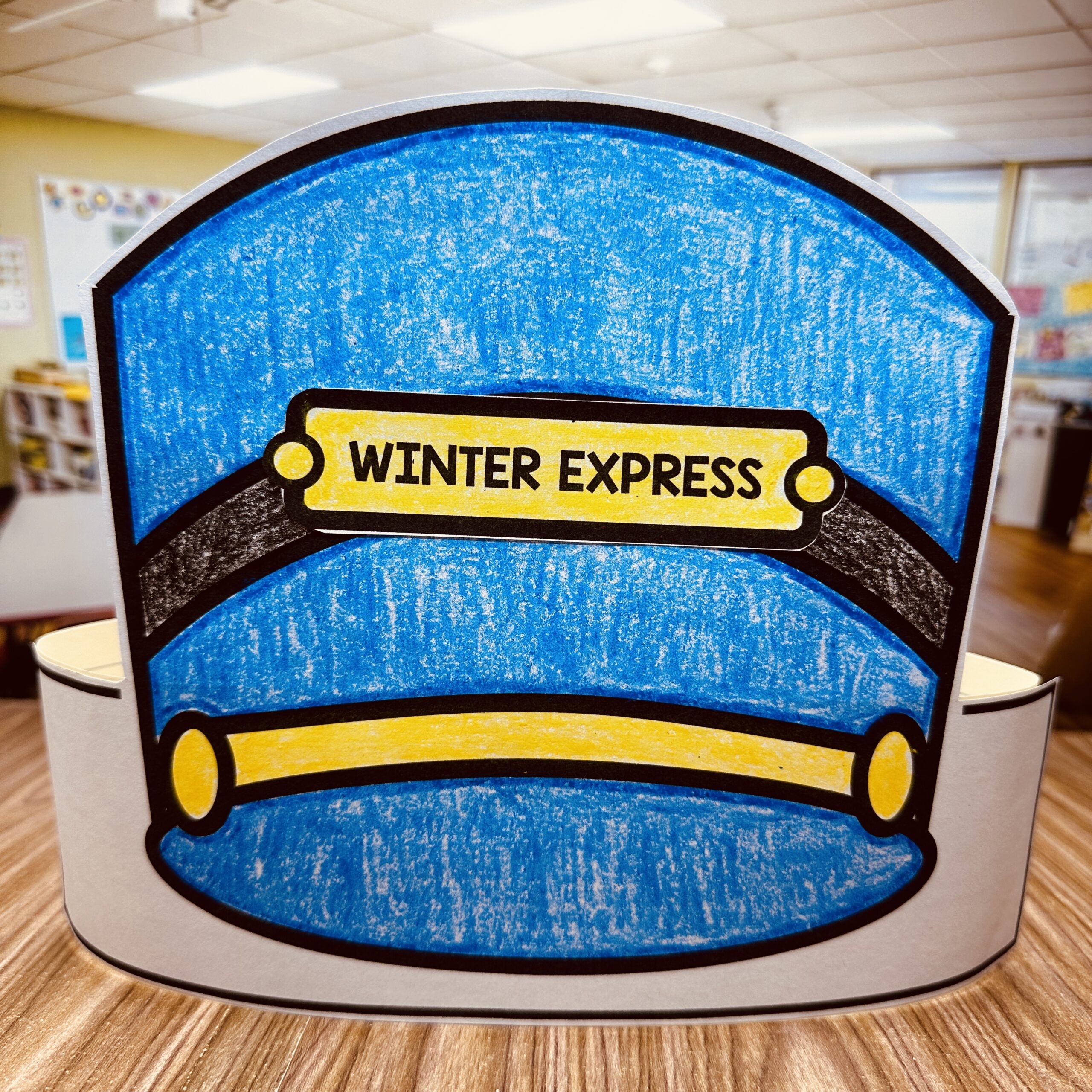 Free Printable Train Conductor Hat Template