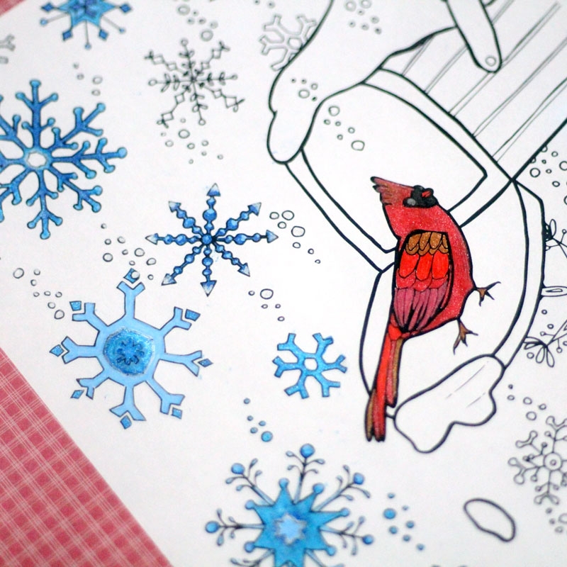 Winter Snowflake Coloring Page For Grown ups a Free Printable 