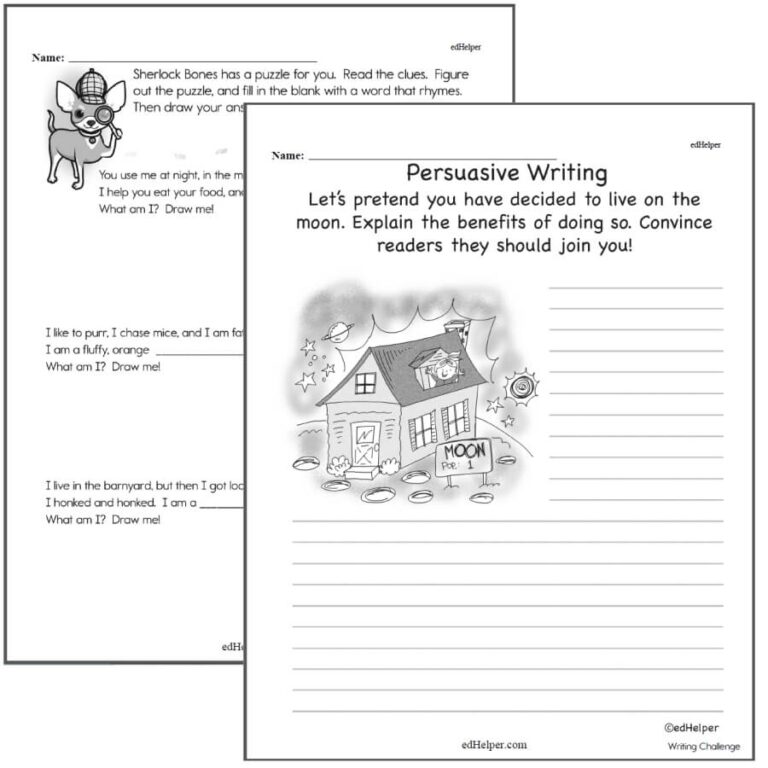 Writing Worksheets For Creative Kids Free PDF Printables 