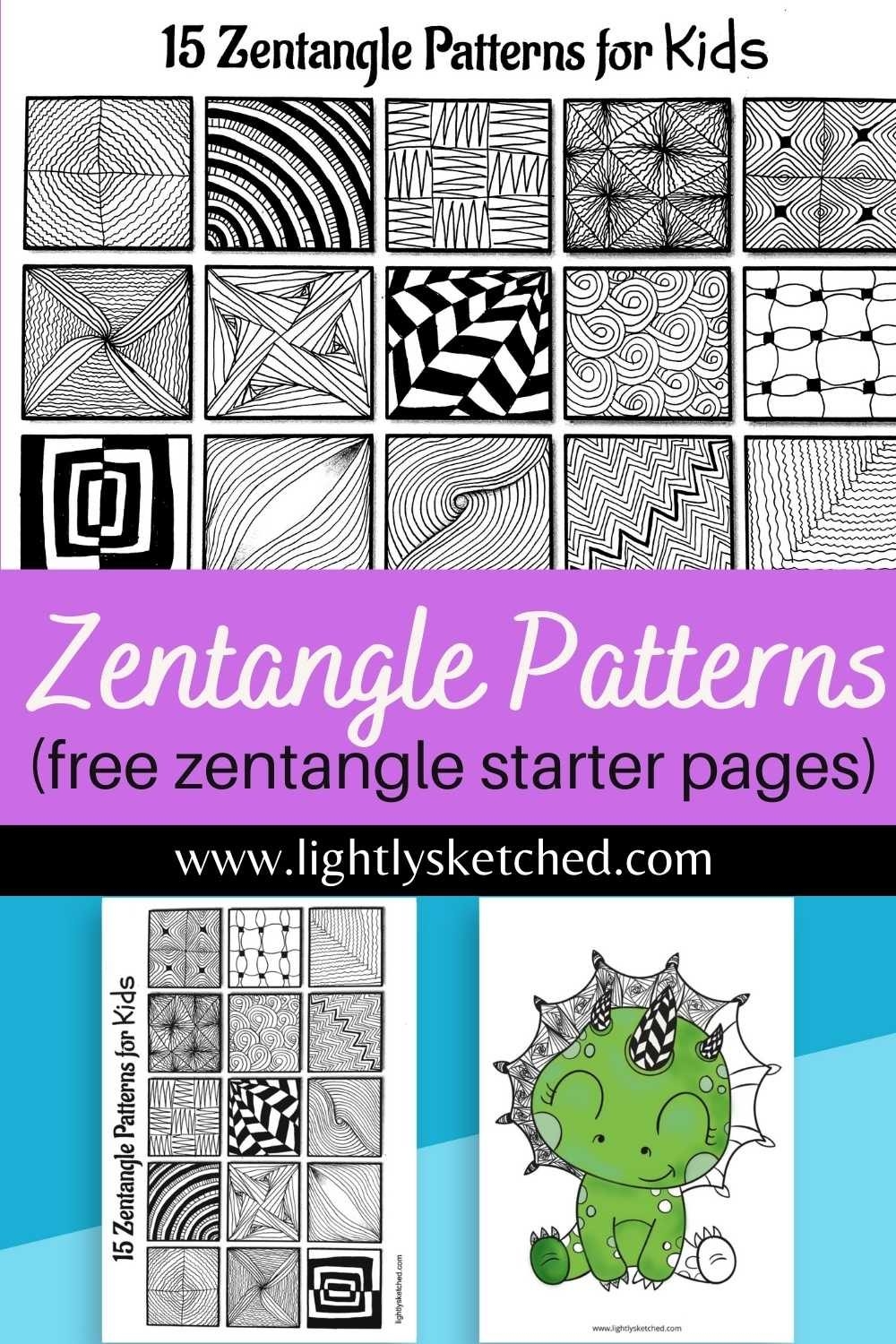 Zentangle Patterns Free Printable