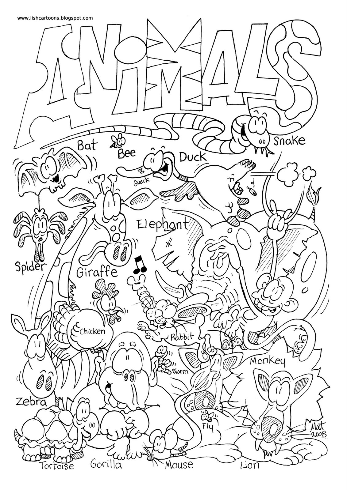 Zoo 12740 Animals Free Printable Coloring Pages